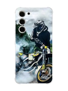 Чохол з потовщеними кутами на Samsung Galaxy S23 :: Мото Драйв (принт 68)