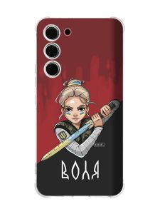 Чохол з потовщеними кутами на Samsung Galaxy S23 :: Українська захисниця (принт 171)
