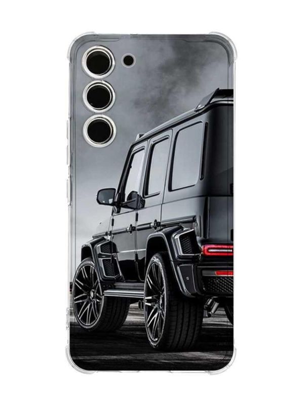 Чохол з потовщеними кутами на Samsung Galaxy S23 :: Авто чорне (принт 235)