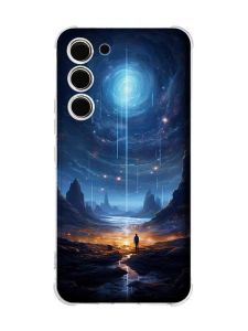 Чохол з потовщеними кутами на Samsung Galaxy S23 :: Космос (принт 244)