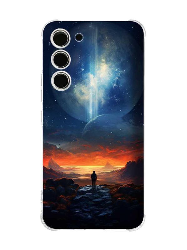 Чохол з потовщеними кутами на Samsung Galaxy S23 :: Космос (принт 247)