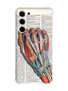 Чохол з потовщеними кутами на Samsung Galaxy S23 :: Анатомія руки (принт 298)