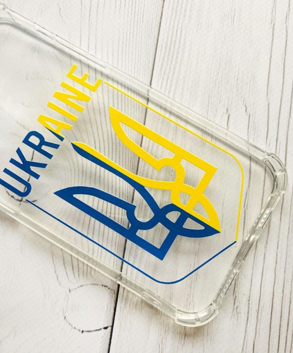 Чохол з потовщеними кутами на Samsung Galaxy A10 (2019)/A105 Тризуб (принт 254)