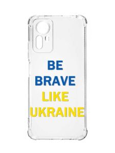 Чохол з потовщеними кутами на Xiaomi Redmi Note 12S :: Сміливість (патріотичний принт 5)