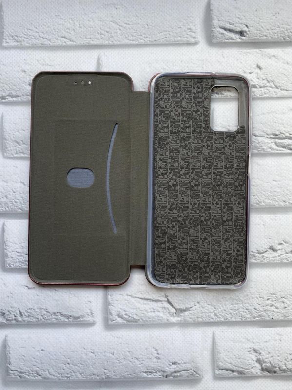 Чохол-книжка з малюнком для Samsung Galaxy A03s Бордовий :: Квіти пастельні (принт 277)