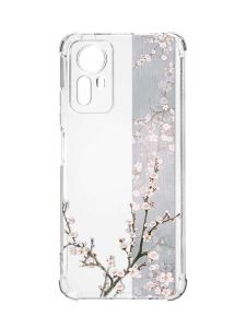 Чохол з потовщеними кутами на Xiaomi Redmi Note 12S :: Квітуча сакура (принт 285)