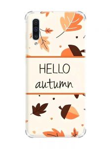 Чохол з потовщеними кутами на Samsung Galaxy А50 (2019) А505 :: Привіт, осінь (принт 109)
