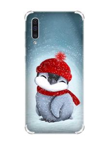 Чохол з потовщеними кутами на Samsung Galaxy А50 (2019) А505 :: Пінгвіненя у шапочці (принт 157)