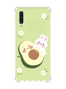 Чохол з потовщеними кутами на Samsung Galaxy А50 (2019) А505 :: Авокадо і зайченя (принт 311)