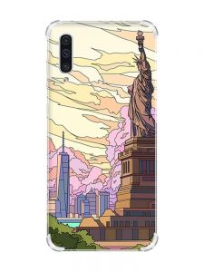 Чохол з потовщеними кутами на Samsung Galaxy А50 (2019) А505 :: Статуя Свободи (принт 331)