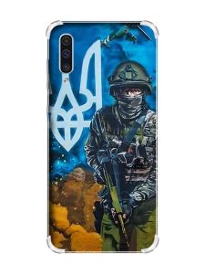 Чохол з потовщеними кутами на Samsung Galaxy А50 (2019) А505 :: Військовий (принт 349)