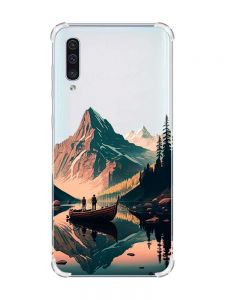 Чохол з потовщеними кутами на Samsung Galaxy А50 (2019) А505 :: Човен. Пейзаж (принт 246)