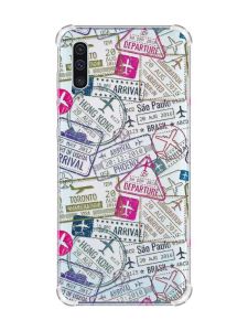 Чохол з потовщеними кутами на Samsung Galaxy А50 (2019) А505 :: Подорожі. Штампи (принт 316)