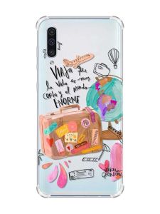 Чохол з потовщеними кутами на Samsung Galaxy А50 (2019) А505 :: Настрій подорожувати (принт 329)