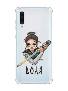 Чохол з потовщеними кутами на Samsung Galaxy А50 (2019) А505 :: Українська захисниця (принт 169)