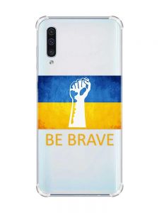 Чохол з потовщеними кутами на Samsung Galaxy А50 (2019) А505 :: Мужність Україна (принт 42)