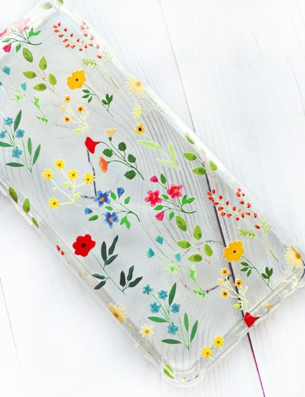 Чохол з потовщеними кутами на Samsung Galaxy S8 :: Квітковий фон (принт 269)