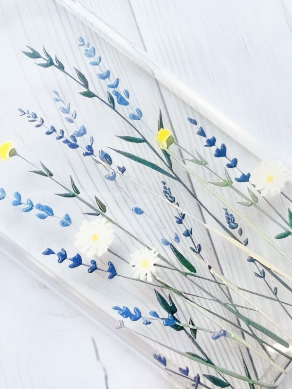 Прозорий чохол на Samsung Galaxy A21s  :: Польові квіти (принт 270)