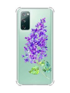 Чохол з потовщеними кутами на Samsung Galaxy S20 FE :: Гілочка бузку (принт 280)