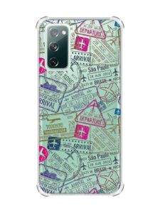 Чохол з потовщеними кутами на Samsung Galaxy S20 FE :: Подорожі. Штампи (принт 316)