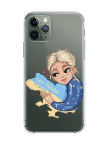 Прозорий чохол на iPhone 12 / 12 Pro :: Моя Україна (патріотичний принт 24)