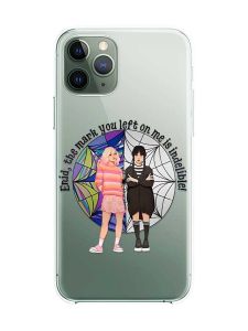 Прозорий чохол на iPhone 12 / 12 Pro :: Дівчата з Венздей (принт 211)