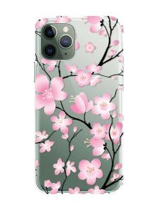 Прозорий чохол на iPhone 12 / 12 Pro :: Квітуча сакура (принт 282)