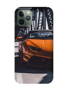 Чохол на iPhone 12 / 12 Pro :: Авто помаранчеве (принт 237)