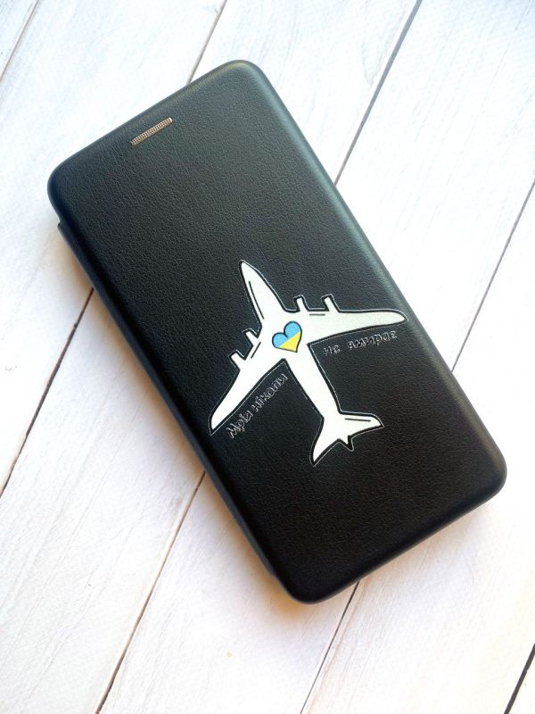 Чохол-книжка з малюнком для Xiaomi Redmi Note 8T Чорний :: Мрія ніколи не помирає (принт 1)