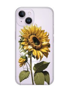 Магнітний чохол на iPhone 15 із підтримкою MagSafe :: Соняшник (принт 274)