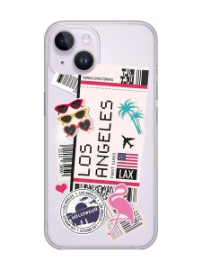 Магнітний чохол на iPhone 15 із підтримкою MagSafe :: Подорожі. Лос-Анджелес (принт 328)