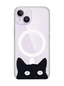 Магнітний чохол на iPhone 15 із підтримкою MagSafe :: Котик (принт 119)