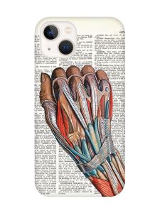 Магнітний чохол на iPhone 15 Plus із підтримкою MagSafe :: Анатомія руки (принт 298)