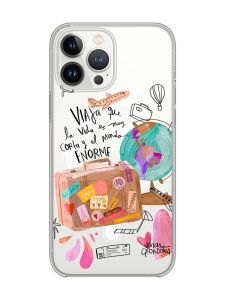 Магнітний чохол на iPhone 15 Pro із підтримкою MagSafe :: Настрій подорожувати (принт 329)