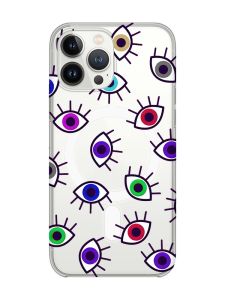 Магнітний чохол на iPhone 15 Pro із підтримкою MagSafe :: Різнокольорові очі (принт 336)