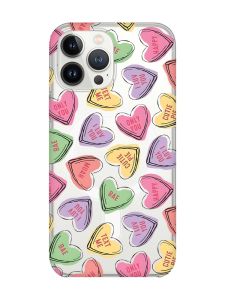 Магнітний чохол на iPhone 15 Pro із підтримкою MagSafe :: Сердечка з текстом (принт 333)