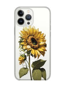 Магнітний чохол на iPhone 15 Pro із підтримкою MagSafe :: Соняшник (принт 274)