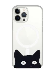 Магнітний чохол на iPhone 15 Pro Max із підтримкою MagSafe :: Котик (принт 119)