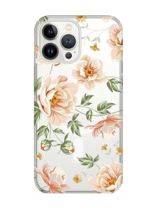 Магнітний чохол на iPhone 15 Pro Max із підтримкою MagSafe :: Квіти пастельні (принт 277)