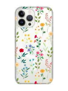 Магнітний чохол на iPhone 15 Pro Max із підтримкою MagSafe :: Квітковий фон (принт 269)