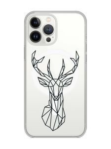 Магнітний чохол на iPhone 15 Pro Max із підтримкою MagSafe :: Олень (принт 128)