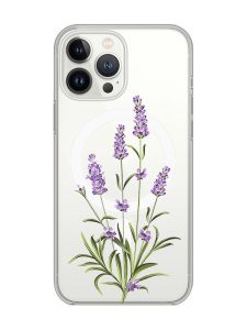 Магнітний чохол на iPhone 15 Pro Max із підтримкою MagSafe :: Гілочки лаванди (принт 266)