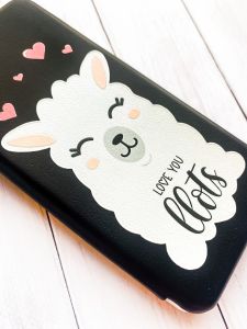 Чохол-книжка з малюнком для Samsung Galaxy A14 5G Чорний :: Лама (принт 94)