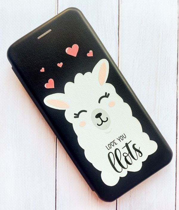 Чохол-книжка з малюнком для Samsung Galaxy A14 5G Чорний :: Лама (принт 94)