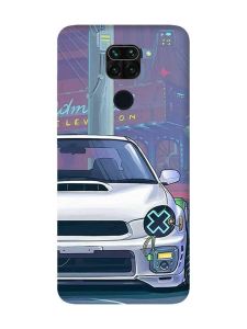 Матовий чохол з чорними боками на Xiaomi Redmi Note 9 :: Авто аніме (принт 239)