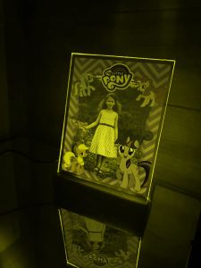 Акрилова фотографія у рамці Літл Поні з блимаючою підсвіткою + пульт (принт 005)