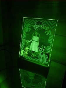 Новорічний нічничок Літл Поні з фотографією і блимаючою підсвіткою (принт 005)