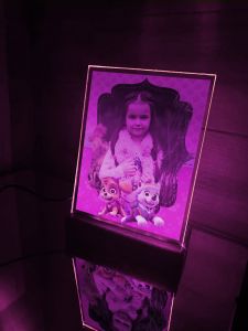 Дитячий нічник-фоторамка з дизайном Скай і Еверест Щенячий патруль (принт 003)