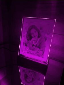 Дитячий нічник-фоторамка з дизайном Єдинорожки (принт 006)