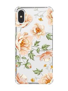 Чохол з потовщеними кутами на iPhone X/Xs :: Квіти пастельні (принт 277)